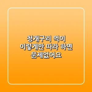 청개구리 먹이, 이렇게만 따라 하면 문제없어요!