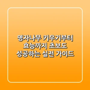 명자나무 키우기부터 효능까지: 초보도 성공하는 실전 가이드