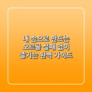 내 손으로 만드는 오르골, 실패 없이 즐기는 완벽 가이드 🎵