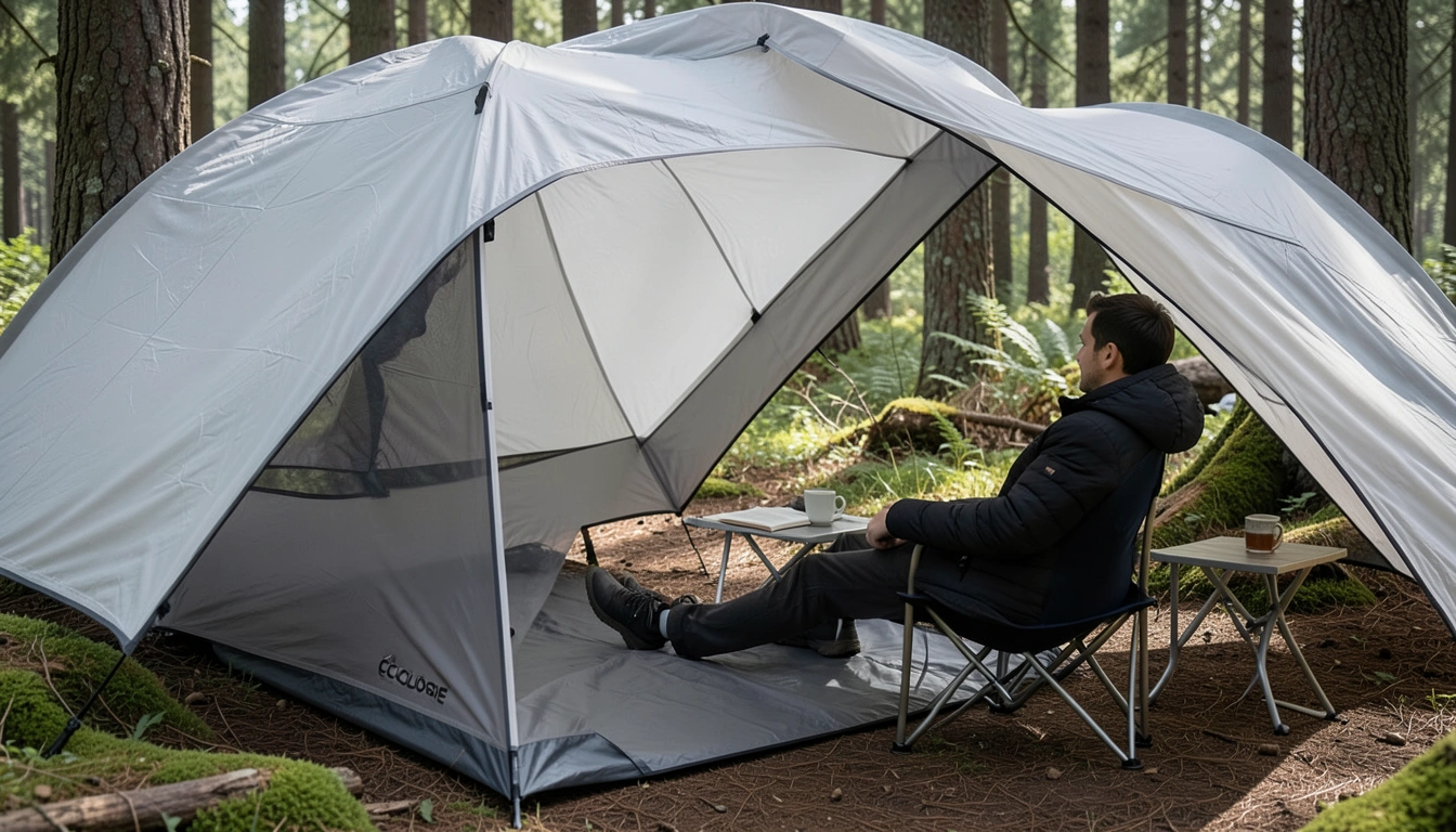 내 캠핑 스타일에 맞는 꼴로르 윙타프 모델 고르기(블랙코팅 vs. 화이트그레이)