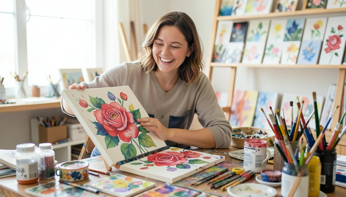 막막한 장미 스케치부터 채색까지, 실전 노하우 공개